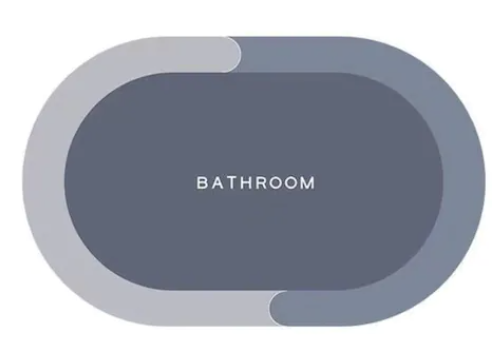 Covoras super absorbant pentru baie cu uscare rapida model BATHROOM MARE