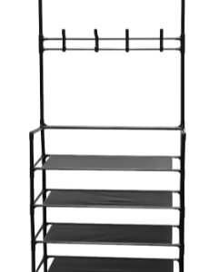 Cuier haine cu suport pantofi 5 rafturi 171x80 cm