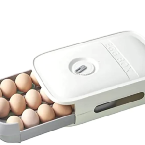 Cutie cu sertar pentru depozitare oua ALB