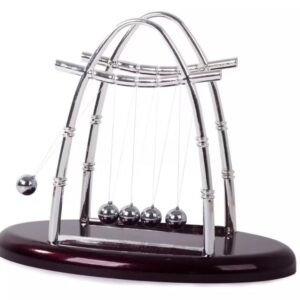Decoratiune Pendulul lui Newton pentru birou cu 5 bile Design Elegant si Durabil 18 cm