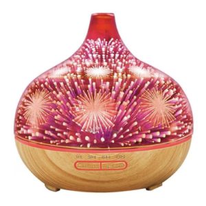 Difuzor Aromaterapie 3D capacitate 500 ml lumini LED multicolore model artificii