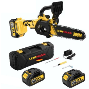 UB Drujba electrica LEIHMANN lama 30CM cu 2 acumulatori 24V 5AH galben cu negru