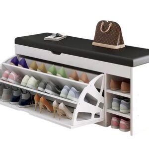 Dulap pentru pantofi tip bancheta ALB 100 X 34 X 51