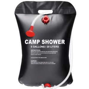 Dus solar pentru camping PVC Capacitate 20L Negru