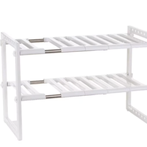 Etajera ajustabila cu doua rafturi de pus sub chiuveta 50 pana la 70 cm