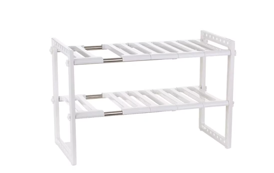Etajera ajustabila cu doua rafturi de pus sub chiuveta 50 pana la 70 cm