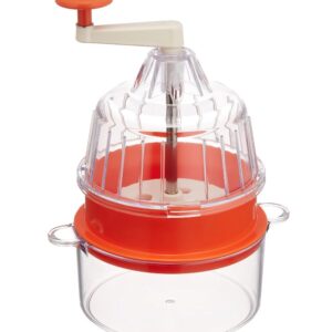 Feliator Manual in forma de Spirala pentru Legume Alb Portocaliu