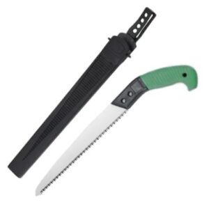 Fierastrau de gradina aluminiu cu maner rosu si cu teaca 350mm