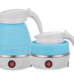 Fierbator electric tip cana pliabil Silicon/Inox putere 600W capacitate 0.6L ALBASTRU