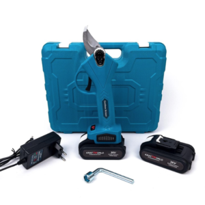Foarfeca de gradina Kraftworld cu 2 acumulatori pentru vita de vie si crengi 36V Albastru
