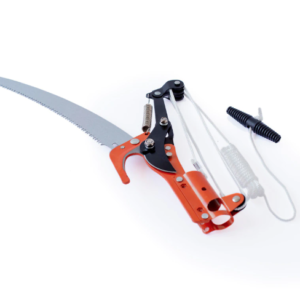 Foarfeca pentru taiat crengi la inaltime cu fierastrau