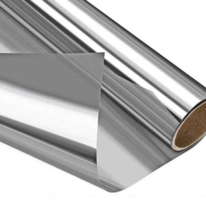 Folie Reflexiva protectie Geamuri montare pe interior cu efect de oglinda si protectie solara UV Argintie 45 x 300 cm