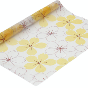 Folie autoadeziva geam cu flori galbene 45 x 300 cm