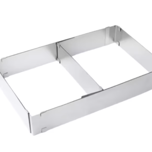 Forma dreptunghiulara pentru tort reglabila de 28 pana la 53 cm H-8CM