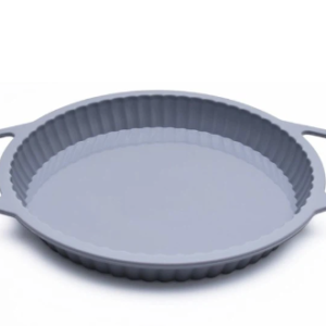 Forma rotunda din silicon pentru Copt Prajituri  24x3.5 cm Gri