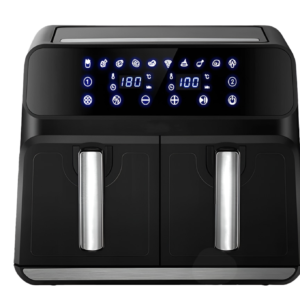 Friteuza Dubla Fara Ulei Air Fryer afisaj digital 10L capacitate