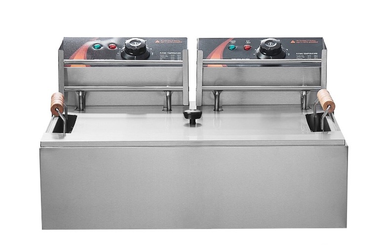 Friteuza Electrica 2500W Capacitate 12 litri din inox pentru uz casnic sau profesional