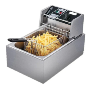 Friteuza Electrica Capacitate 6 litri din Inox Putere 2500W Uz Profesional sau Personal