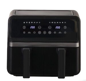 Friteuza cu aer cald dublu compartiment panou tactil digital putere 3000W