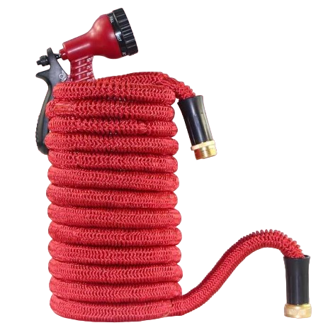 Furtun extensibil pentru gradina SUPER HOSE 100 FT = 30 m Rosu