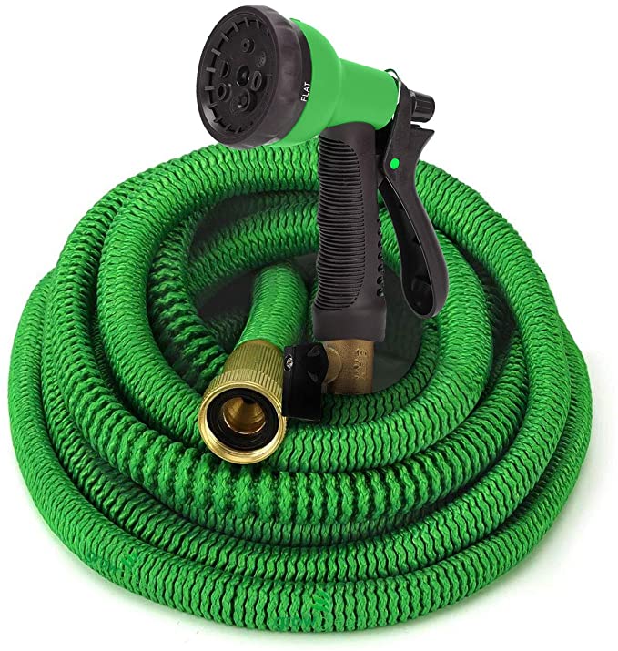 Furtun extensibil pentru gradina SUPER HOSE 50 FT = 15 m VERDE