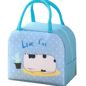 Geanta de pranz termica din panza Love Cat