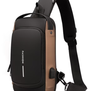 Geanta de umar barbati Crossbody cu buzunar antifurt impermeabila