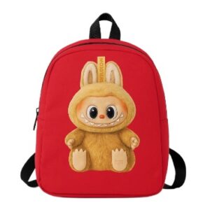 Ghiozdanel pentru copii cu un compartiment ROSU