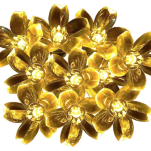 Ghirlanda solara cu 50 flori de cires LED interior-exterior LY