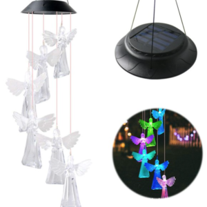 Ghirlanda solara ornamentala cu 6 INGERASI  pe cablu