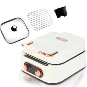 Gratar electric multifuncțional 7 in 1 Hot Pot Grill 1500W capac sticla design elegant LEE 804