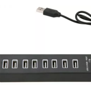 HUB extern 10 porturi USB Q HU2148 conectare prin USB 2.0 cu LED