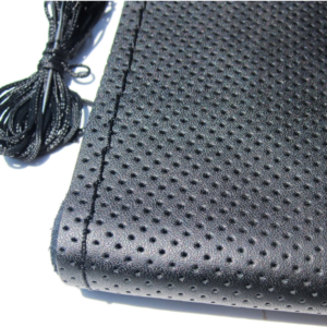 Husa volan Neagra cu ac si ata imitatie piele