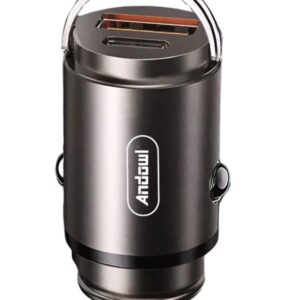 Incarcator auto Andowl Q DC310 de 50W cu incarcare rapida USB 3.0 si alimentare tip C
