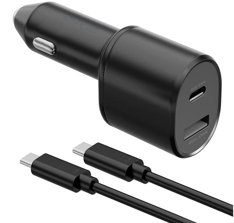 Incarcator auto dublu super rapid (45W+15W)