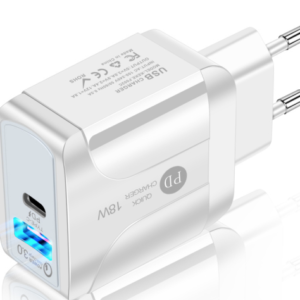 Incarcator de PRIZA PD 18W  cu 2 porturi QC3.0