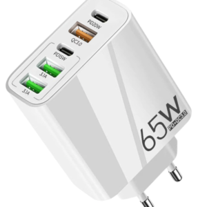 Incarcator priza 65W cu 3 porturi USB 2 porturi PD/Type C incarcare rapida