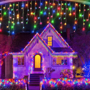 UB Instalatie de Craciun 1500 17 tip FRANJURI de 12 metri 320 LED MULTICOLOR