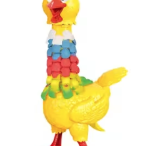 Jucarie interactiva cu plastilina Puiul amuzant cu pene colorate