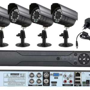 KIT de Supraveghere si Securitate Video CCTV 4 Camere 5G 4K HD Lentile 36mm