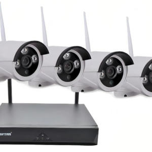 KIT de supraveghere Wireless JORTAN 4 camere HDMI Infrarosu Vizualizare pe Telefon