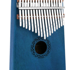 Kalimba 101 Instrument muzical ALBASTRU din lemn 17 note