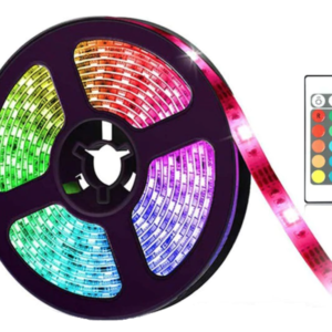 Kit Banda LED RGB cu Telecomanda 300 LED uri Lungime 5m 220V BS