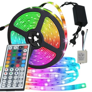 Kit Bandă RGB 5M 280 LED cu telecomanda mare si functii multiple