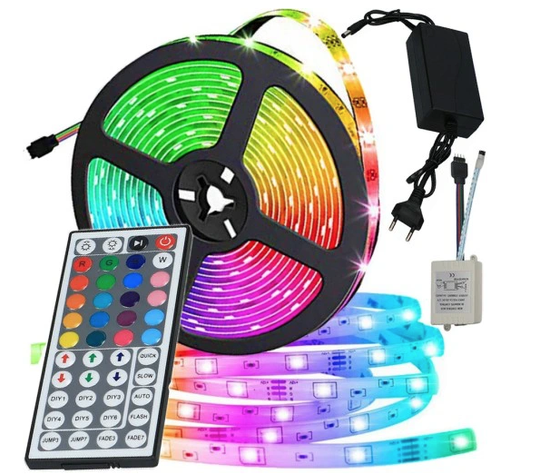 Kit Bandă RGB 5M 280 LED cu telecomanda mare si functii multiple