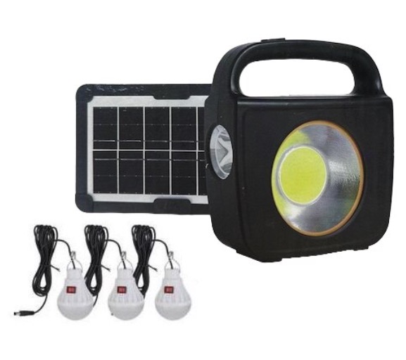 Kit CC022-1 panou solar cu lanterna si 3 becuri