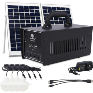 Kit Solar EP-1212C cu 3 becuri si panou solar 15W