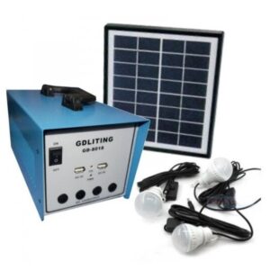 Kit Solar GD 8018 Avansat cu 3 becuri lanterna multifunctionala