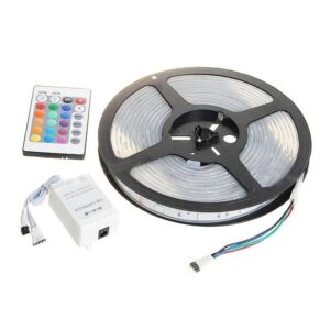 Kit banda RGB 5M 60W 1 Culoare / LED 15 Variatii ROSU VERDE ALBASTRU