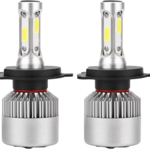 Kit becuri led auto COB S2 H4 2 buc/set 8000Lumeni temperatura 6000K/Alb putere 72W